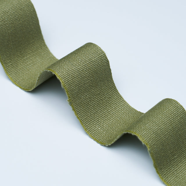 Schumacher 76897 MATHIAS LINEN TAPE WIDE in OLIVE Trim - PER