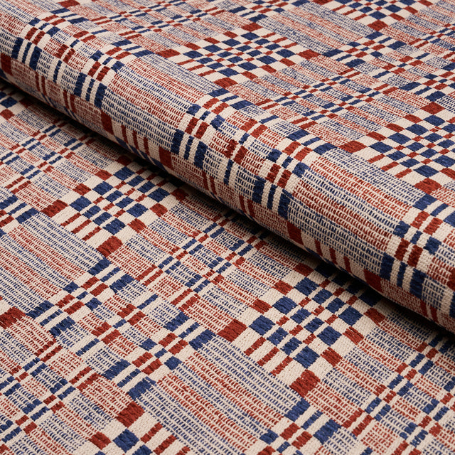 Schumacher 76943 BRIMFIELD in AMERICANA Fabric - PRAIRIE