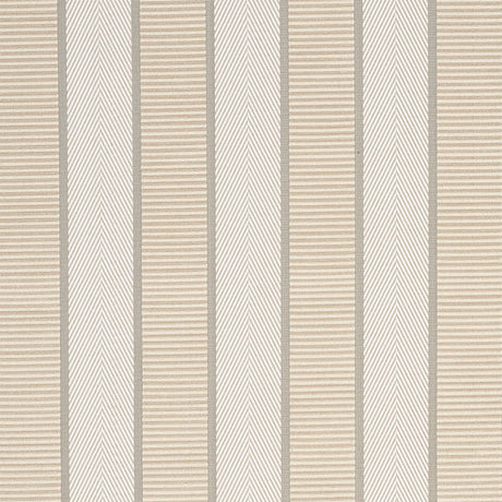 Schumacher Ribbon Stripe Champagne Fabric - Eade's Wallpaper