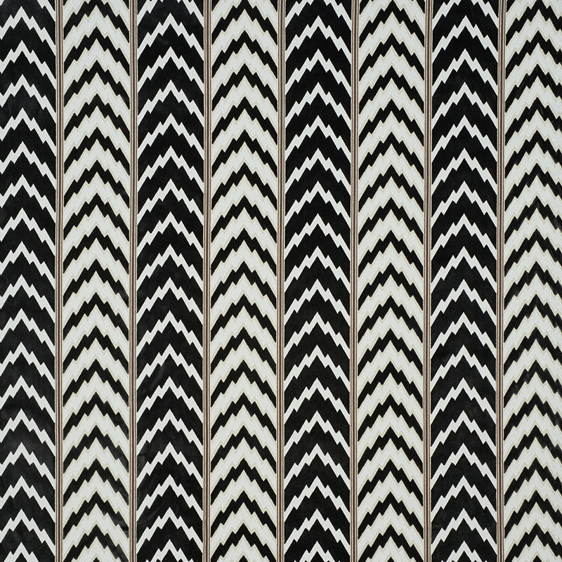 Schumacher Florentine Velvet Black Fabric