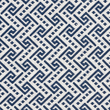 Schumacher Ionic Weave Pacific Fabric