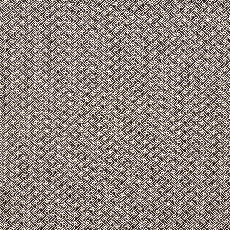 Schumacher Ionic Weave Black Fabric