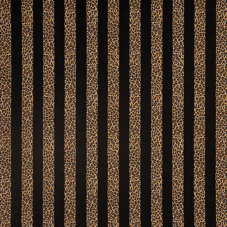 Schumacher Guepard Stripe Velvet Black Fabric
