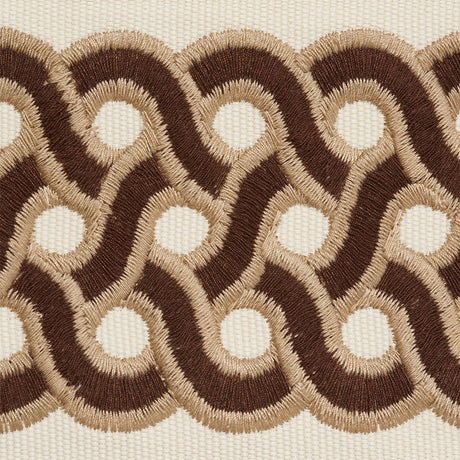Schumacher 77151 MANDEVILLE TAPE in CHESTNUT Trim - TIMOTHY 