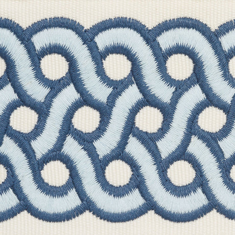 Schumacher 77153 MANDEVILLE TAPE in PACIFIC Trim - TIMOTHY C