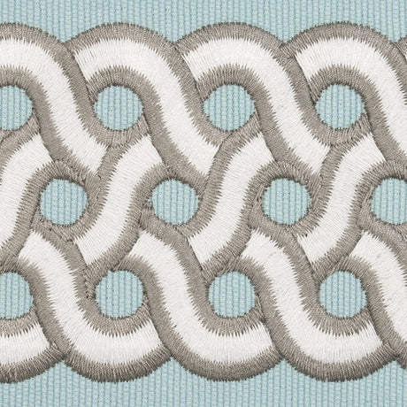 Schumacher 77154 MANDEVILLE TAPE in SKY Trim - STATEMENT TRI