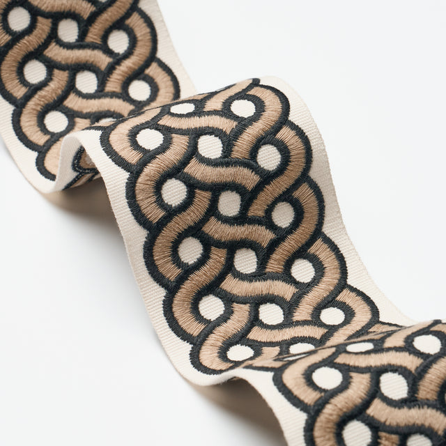 Schumacher 77155 MANDEVILLE TAPE in ALMOND Trim - PERENNIAL 
