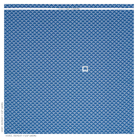Schumacher Wilhelm Blue Fabric - Eade's Wallpaper
