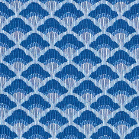 Schumacher Wilhelm Blue Fabric - Eade's Wallpaper