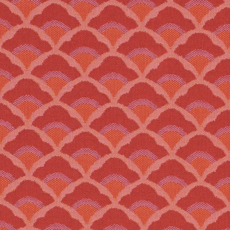 Schumacher Wilhelm Coral Fabric - Eade's Wallpaper