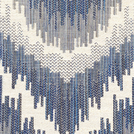 Schumacher Von Armin Blue Fabric - Eade's Wallpaper