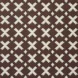 Schumacher Elias Brown & Ecru Fabric