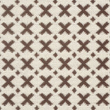 Schumacher Elias Brown & Ecru Fabric