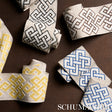 Schumacher 77220 CHESTERTON TAPE in YELLOW Trim - STEP LIVEL