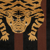 Schumacher Jokhang Tiger Velvet Brown & Black Fabric