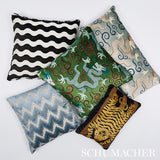 Schumacher Jokhang Tiger Velvet Brown & Black Fabric