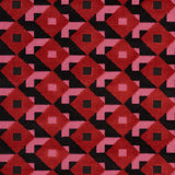 Schumacher Dazzle Ship Velvet Pink & Black Fabric