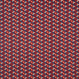 Schumacher Dazzle Ship Velvet Blue & Red Fabric