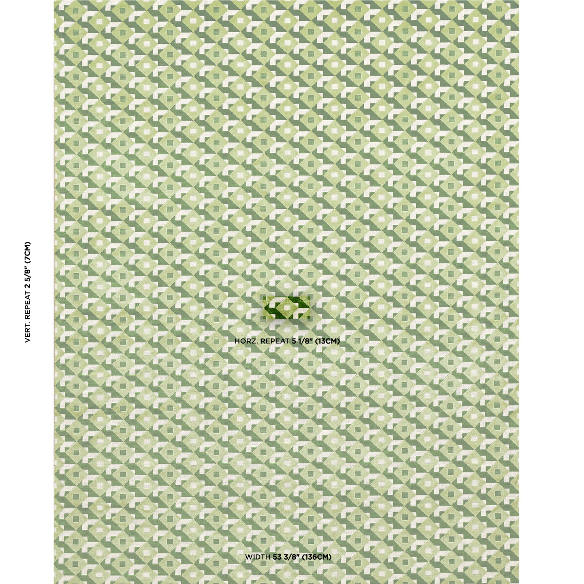 Schumacher Dazzle Ship Velvet Verdant Fabric