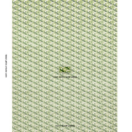 Schumacher Dazzle Ship Velvet Verdant Fabric