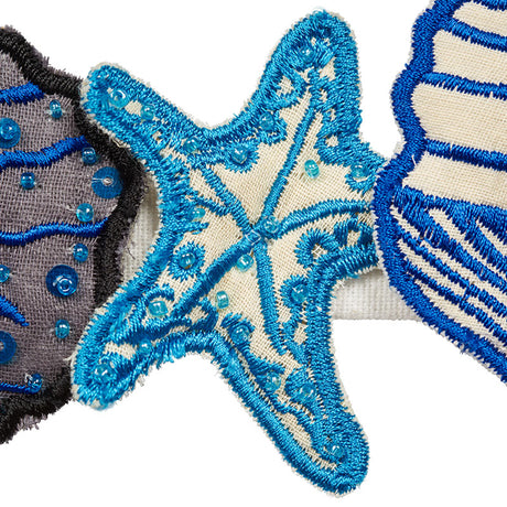Schumacher 77260 SEA TREASURES TAPE in BLUE Trim - JOHNSON H