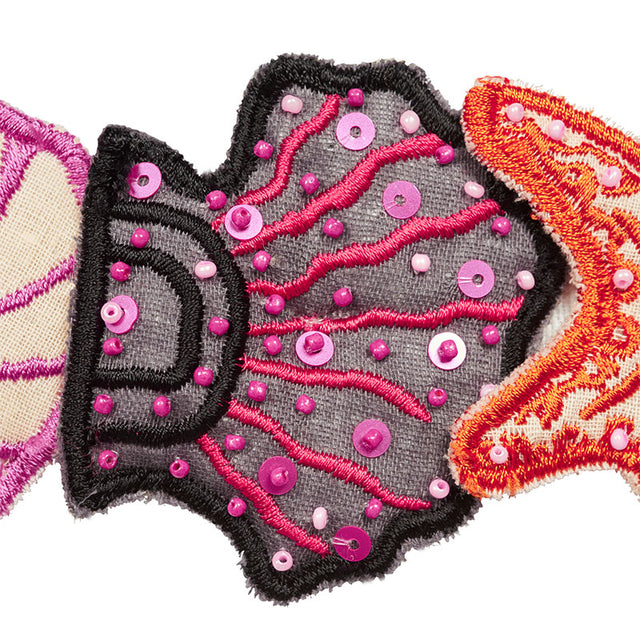 Schumacher 77261 SEA TREASURES TAPE in PINK Trim - JOHNSON H