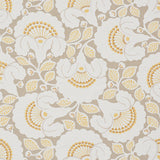 Schumacher Jackie Appliqué Embroidery Natural Fabric
