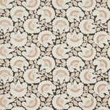 Schumacher Jackie Appliqué Embroidery Cinder Fabric