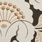 Schumacher Jackie Appliqué Embroidery Cinder Fabric