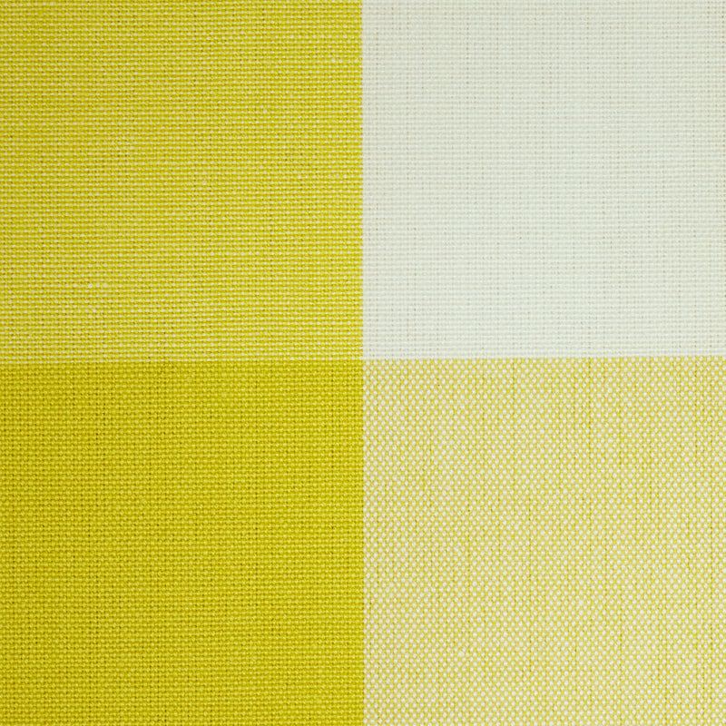Schumacher Camden Cotton Check Yellow Fabric