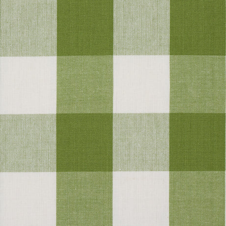 Schumacher Camden Cotton Check Leaf Fabric