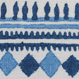 Schumacher 77330 TOULA HAND BLOCKED LINEN TAPE in BLUES Trim