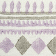 Schumacher 77332 TOULA HAND BLOCKED LINEN TAPE in LILAC & GR