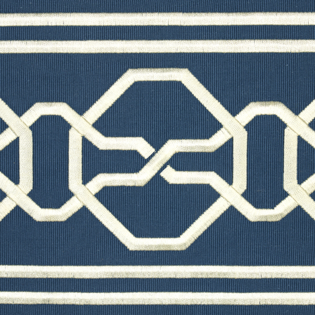 Schumacher 77350 MALMAISON TAPE in BLUE Trim - STATEMENT TRI