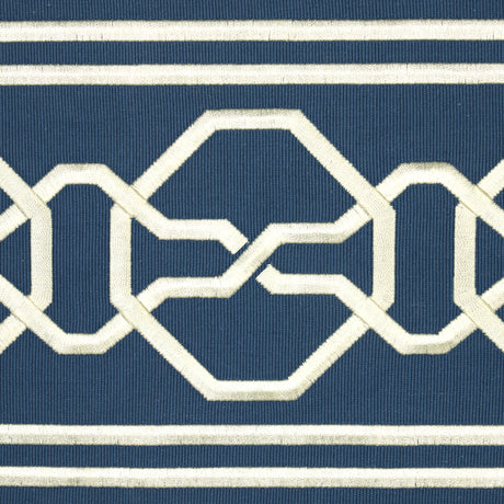 Schumacher 77350 MALMAISON TAPE in BLUE Trim - STATEMENT TRI