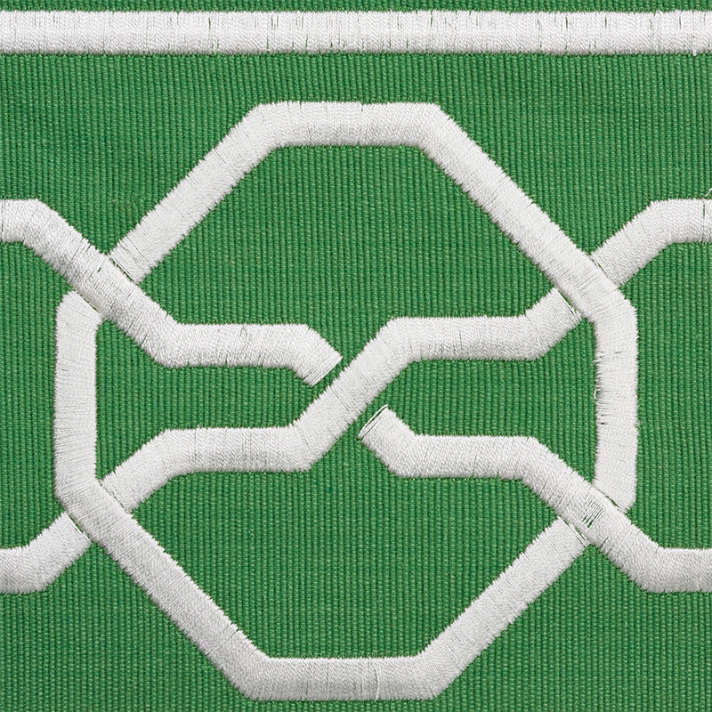 Schumacher 77351 MALMAISON TAPE in GREEN Trim - STATEMENT TR