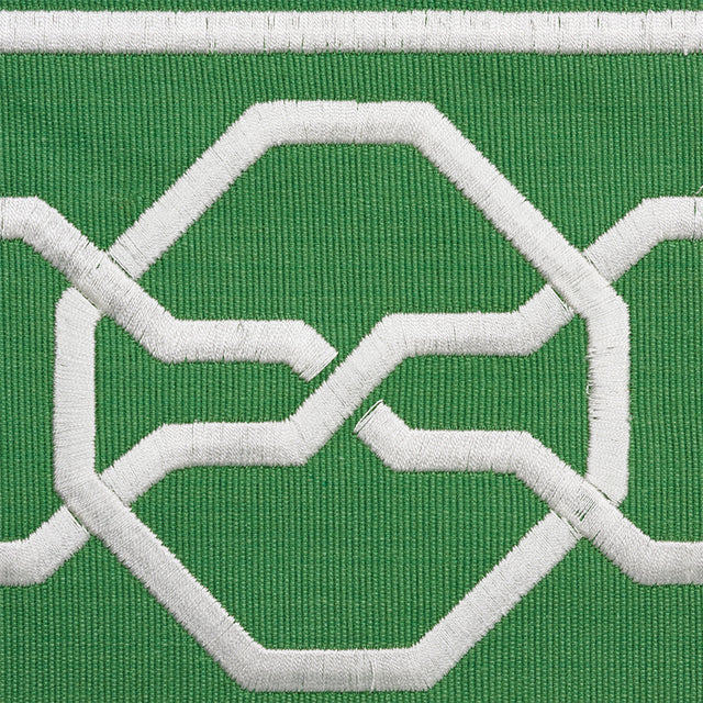 Schumacher 77351 MALMAISON TAPE in GREEN Trim - STATEMENT TR