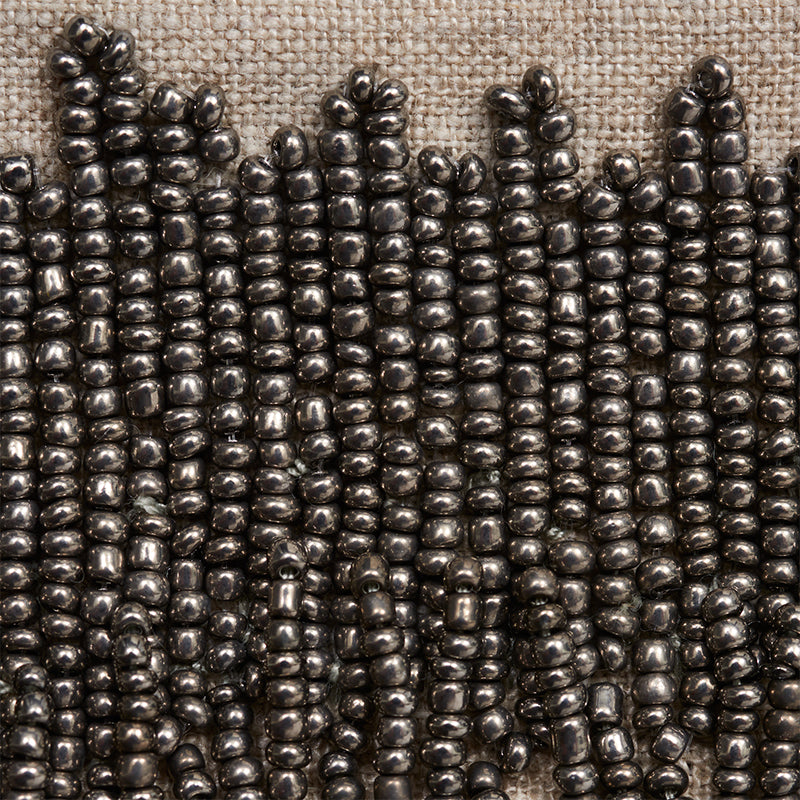 Schumacher 77370 STARLING BEADED FRINGE in PEWTER Trim - STA