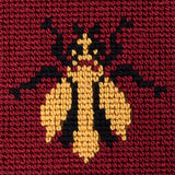 Schumacher Bee Épinglé Red Fabric