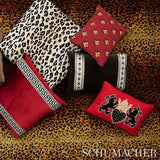 Schumacher Bee Épinglé Red Fabric