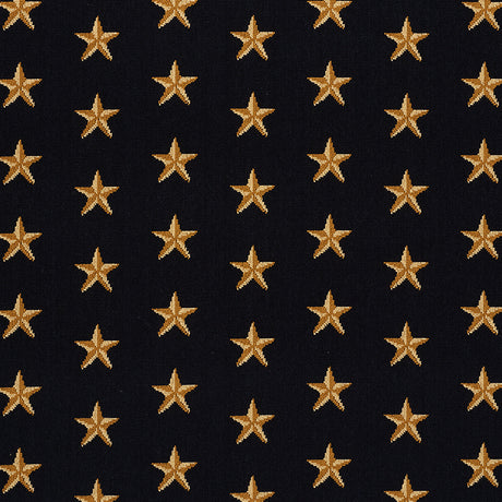 Schumacher Star Épinglé Black Fabric - Eade's Wallpaper