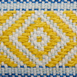 Schumacher 77460 LARSON HANDWOVEN TAPE in YELLOW & BLUE Trim
