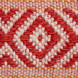 Schumacher 77462 LARSON HANDWOVEN TAPE in RED & ORANGE Trim 