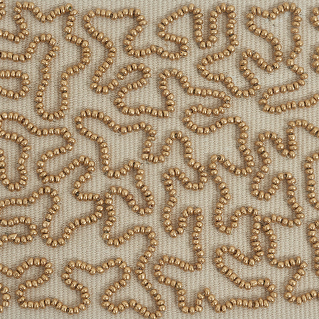Schumacher 77481 VERMICELLI BEADED TAPE in GOLD Trim - RIVE 