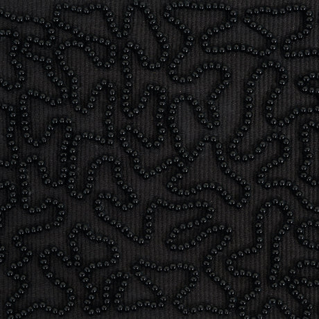 Schumacher 77482 VERMICELLI BEADED TAPE in BLACK Trim - RIVE