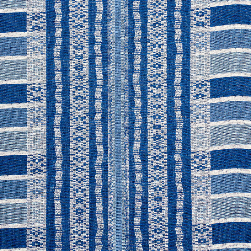 Schumacher 77610 ATCHISON in BLUE Fabric - undefined
