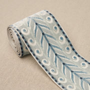 Schumacher 77623 MARION VELVET TAPE in SKY Trim - CUT & PATT