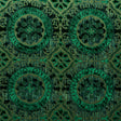 Schumacher Suzani Strie Velvet Emerald Fabric - Eade's Wallpaper