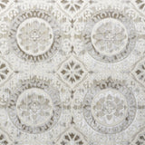 Schumacher Suzani Strie Velvet Pearl Fabric - Eade's Wallpaper