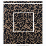 Schumacher Regine Strie Velvet Ebony Fabric - Eade's Wallpaper